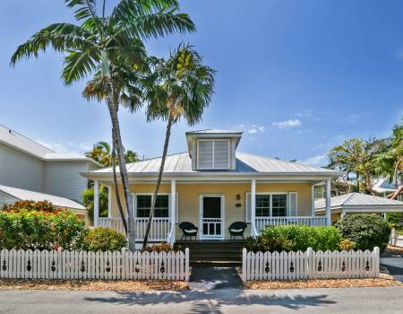 The exterior of a Key West vacation rental